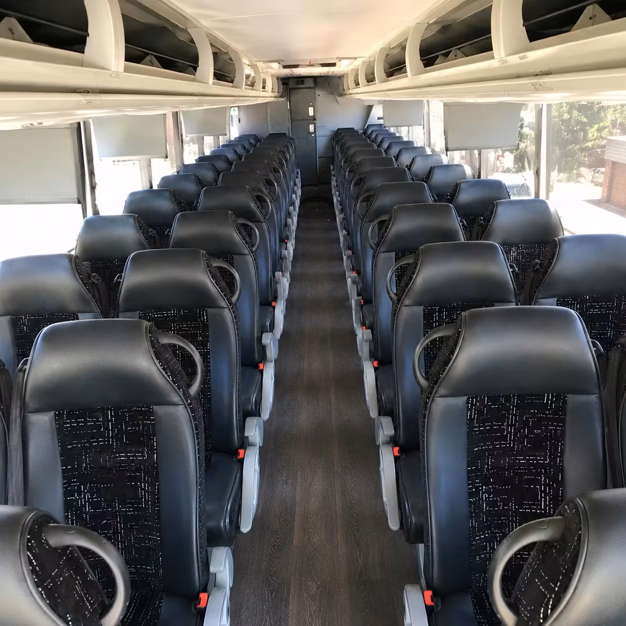 40 56 passenger charter bus interior