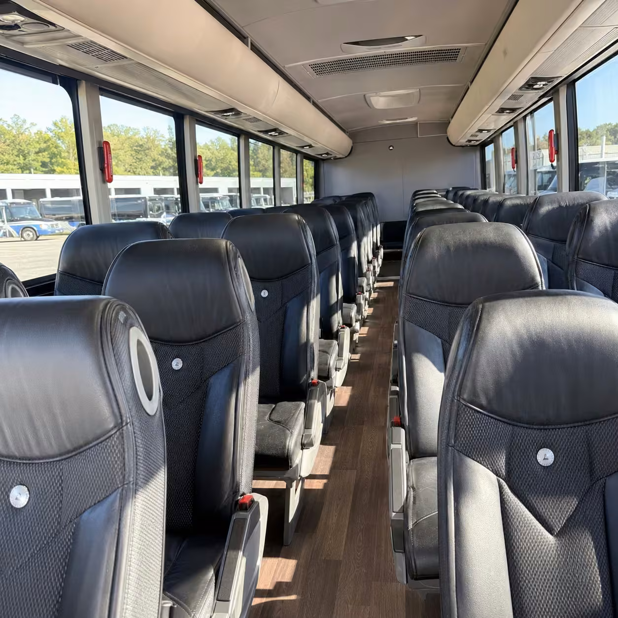boston charter bus interior