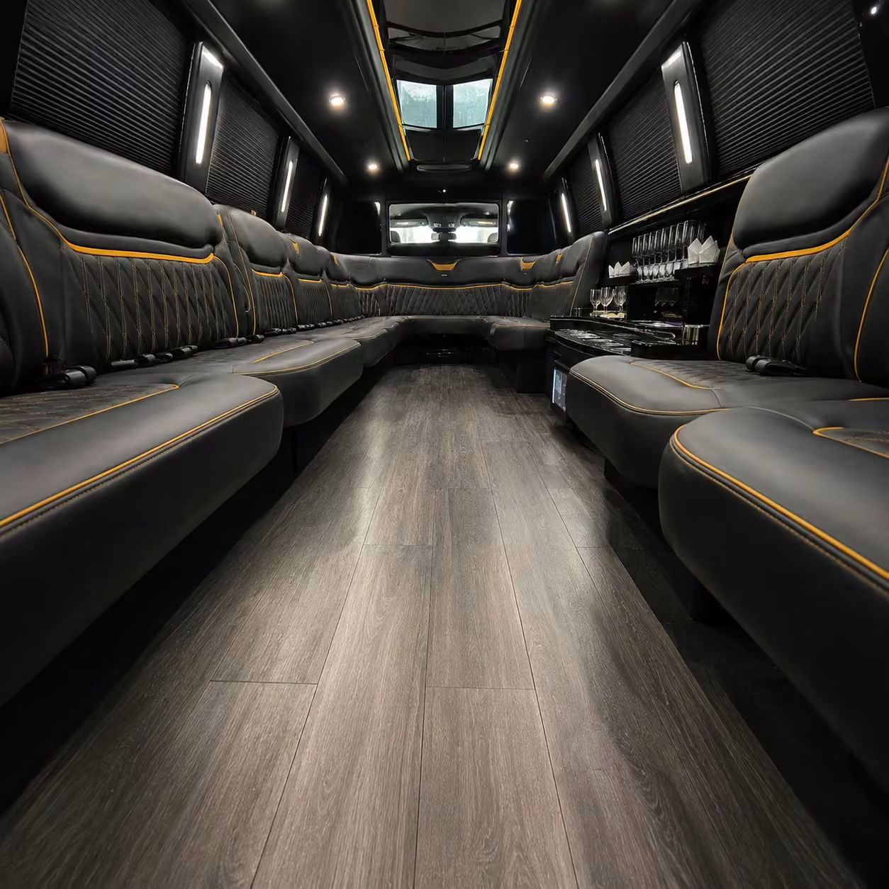 hummer limo inside