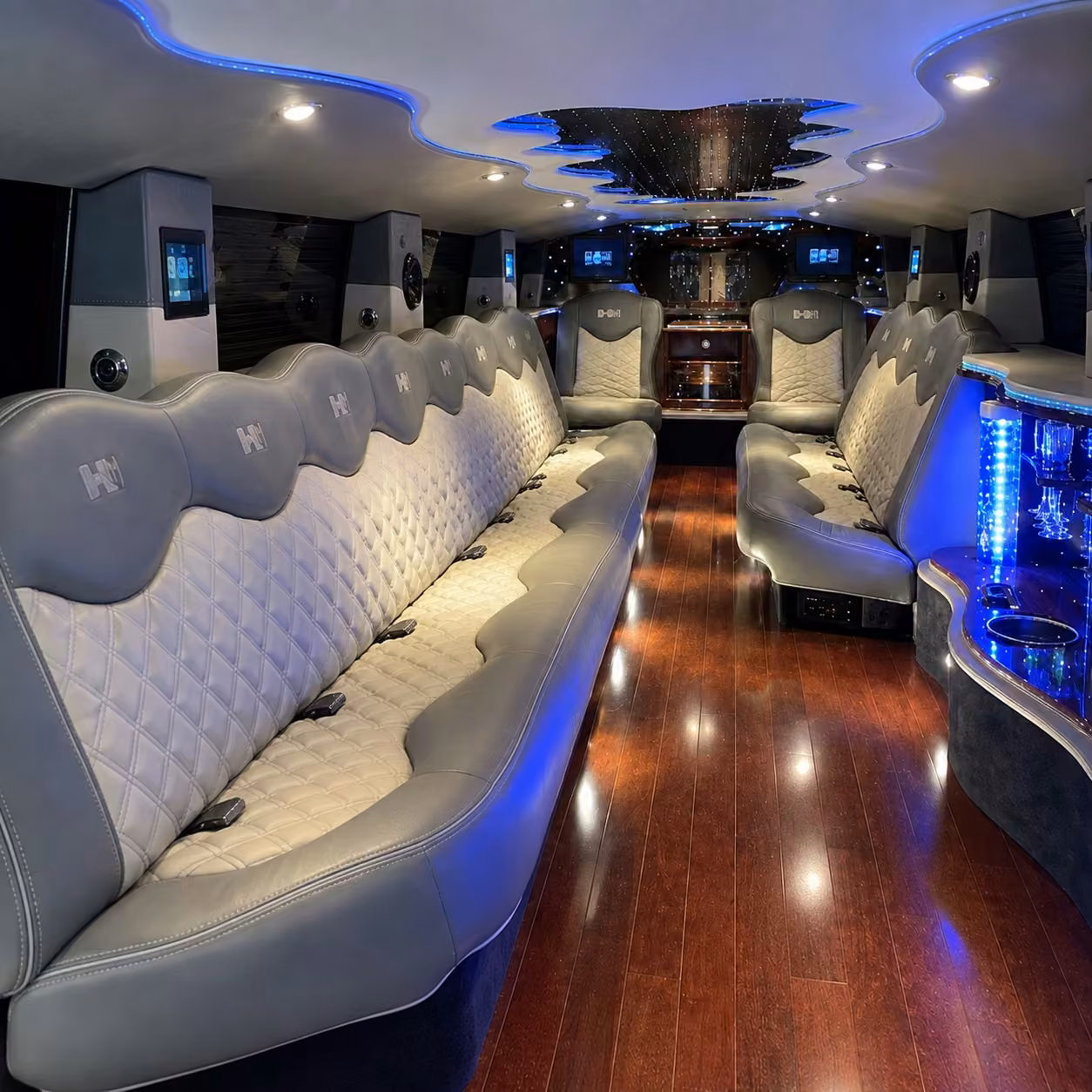 hummer limo interior